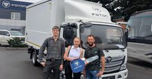 Передача FOTON S85 с надстройкой «бабочка» клиенту для перевозки товаров для сада и огорода